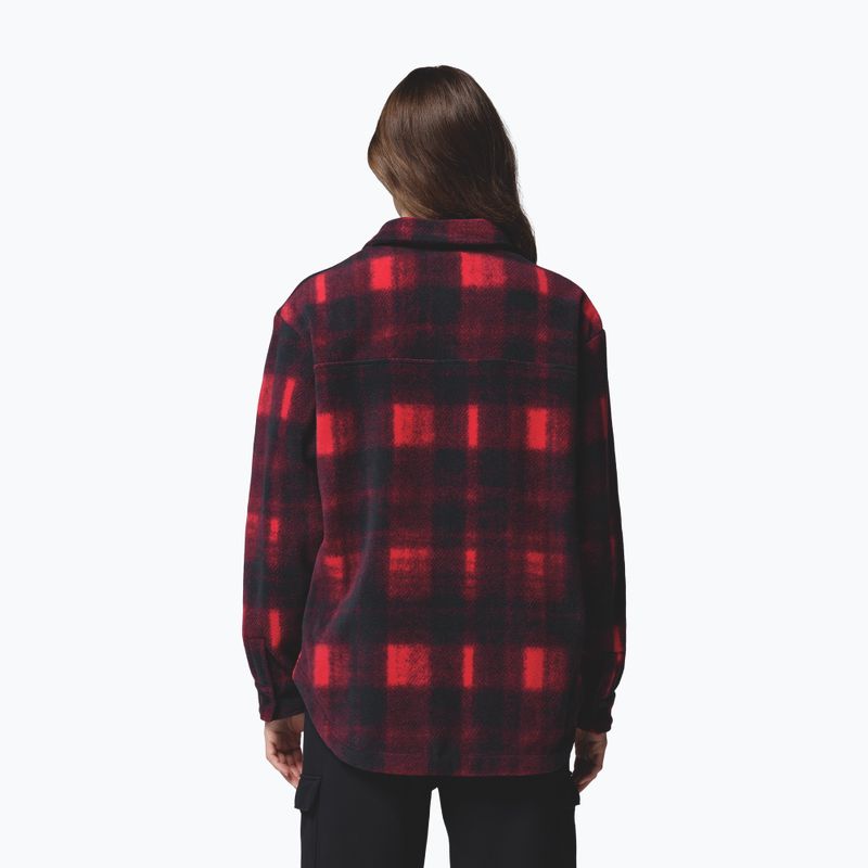 Women's shirt Columbia Benton Springs mountain red omblur tonal 3