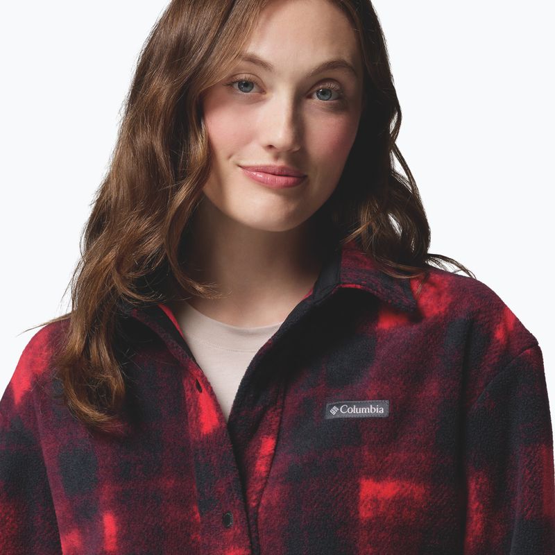 Women's shirt Columbia Benton Springs mountain red omblur tonal 7