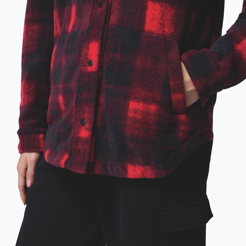 Women's shirt Columbia Benton Springs mountain red omblur tonal 8