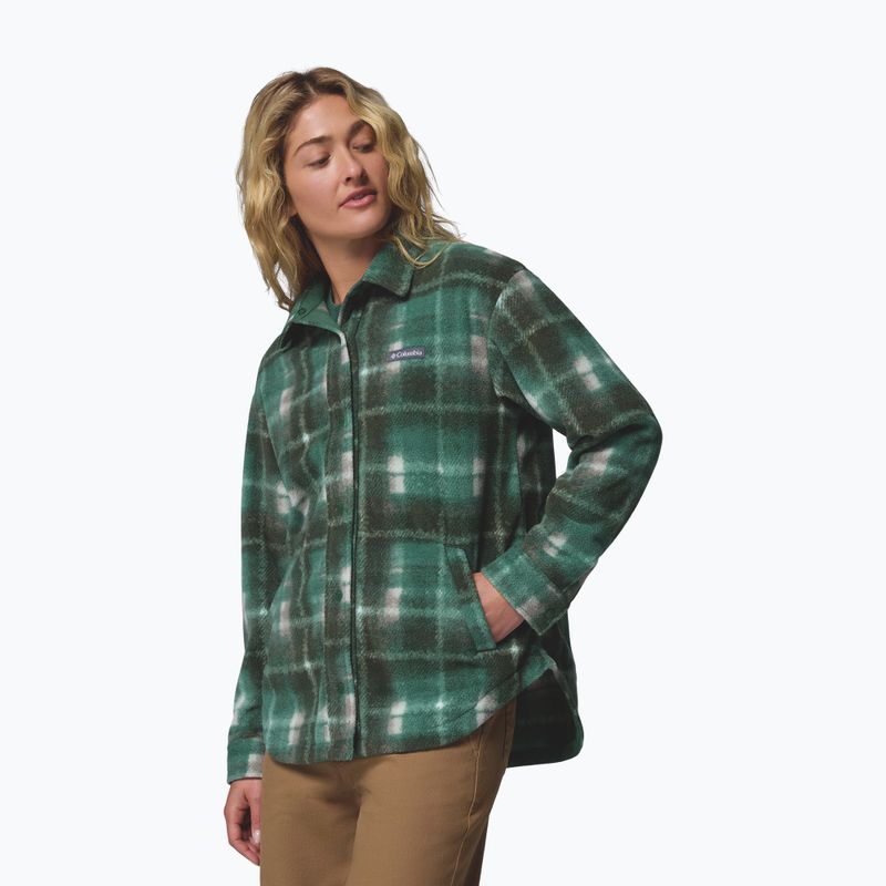Women's shirt Columbia Benton Springs nocturnal omblur rain forest omblur 4