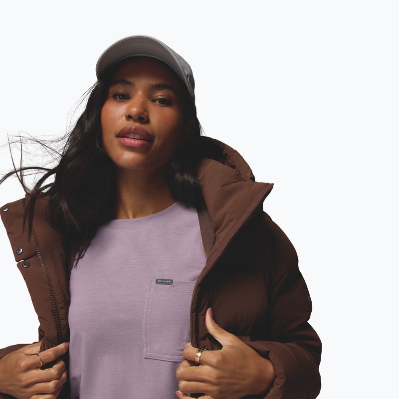 Women's down jacket Columbia Amaze Puff Hooded tobacco 13