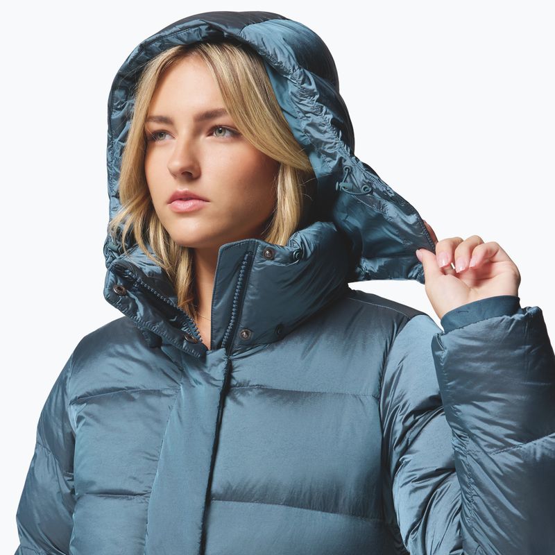 Women's down jacket Columbia Amaze Puff Hooded everblue high shine 7
