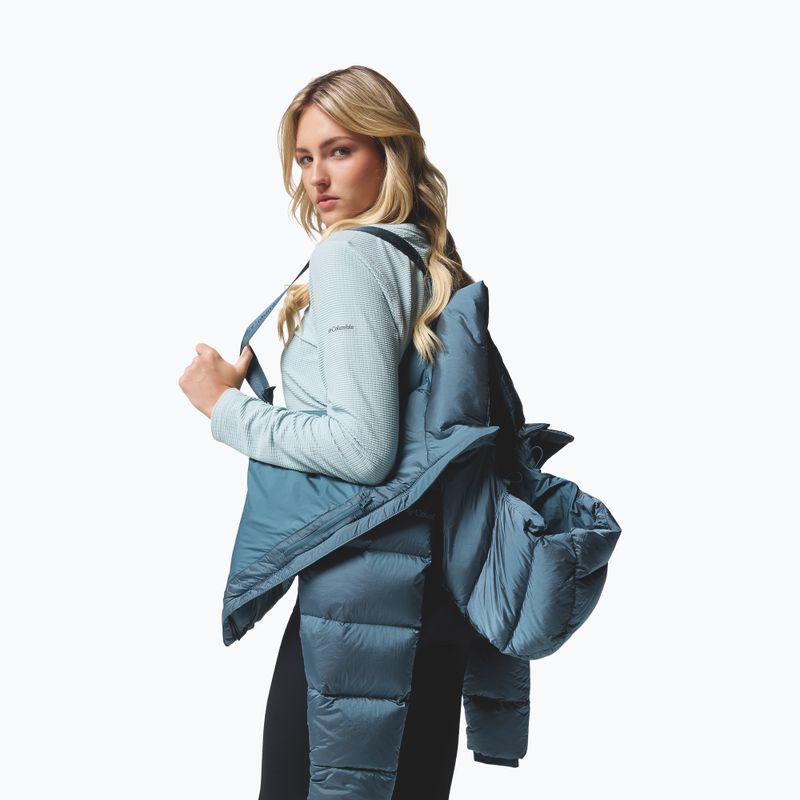 Women's down jacket Columbia Amaze Puff Hooded everblue high shine 11
