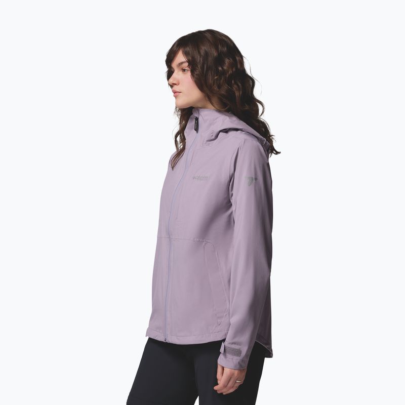 Women's rain jacket Columbia OmniTech AmpliDry II shale purple 4