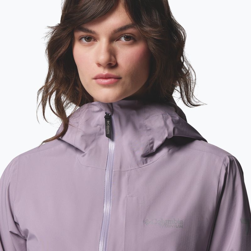Women's rain jacket Columbia OmniTech AmpliDry II shale purple 9