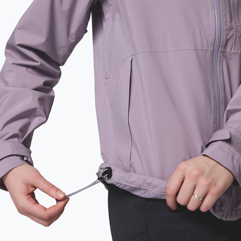 Women's rain jacket Columbia OmniTech AmpliDry II shale purple 11