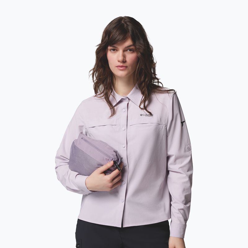 Women's rain jacket Columbia OmniTech AmpliDry II shale purple 13