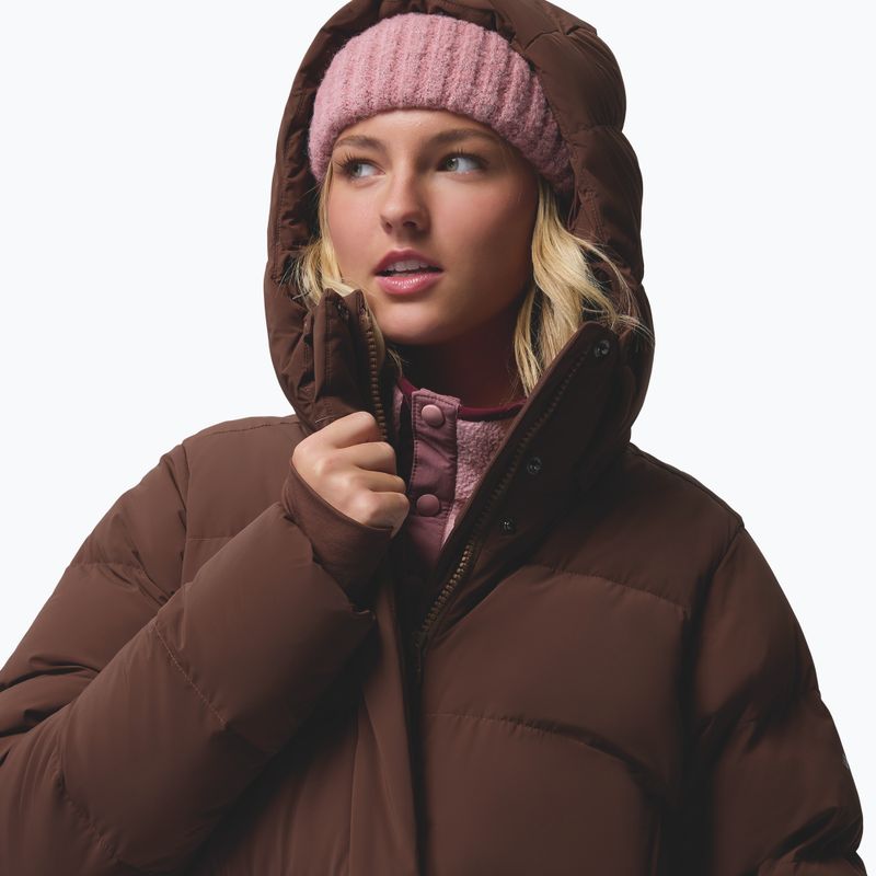 Women's down coat Columbia Amaze Puff Long Hooded tobacco 9