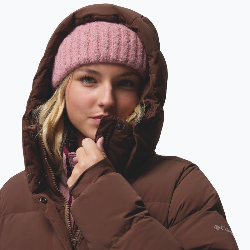 Women's down coat Columbia Amaze Puff Long Hooded tobacco 11