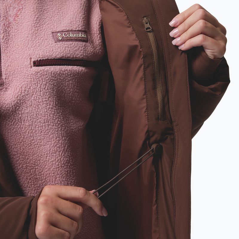 Women's down coat Columbia Amaze Puff Long Hooded tobacco 18