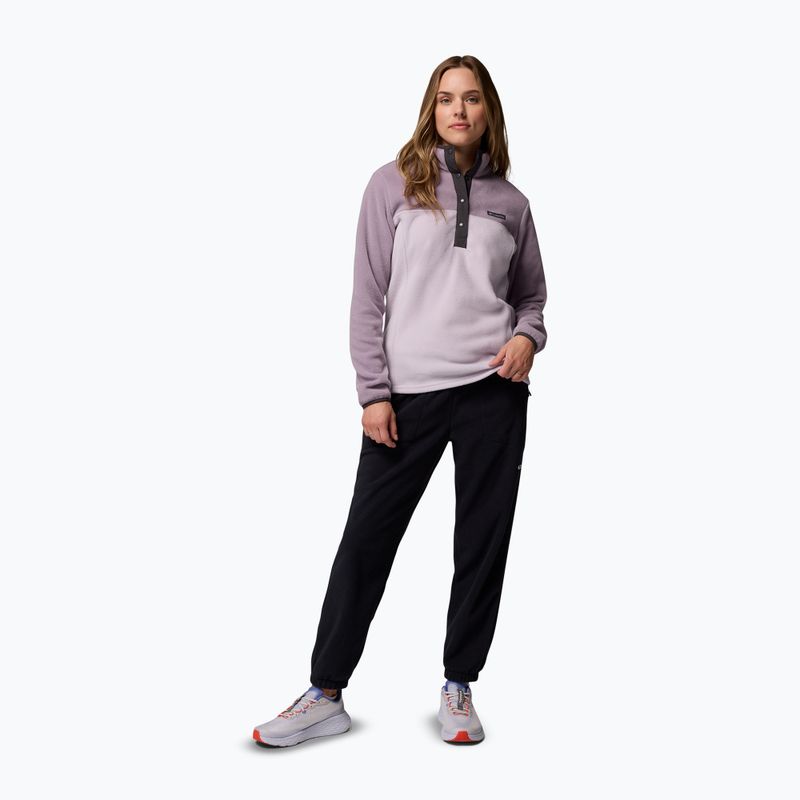 Women's sweatshirt Columbia Benton Springs 1/2 Snap lavender pearl/shale purple/shark 2
