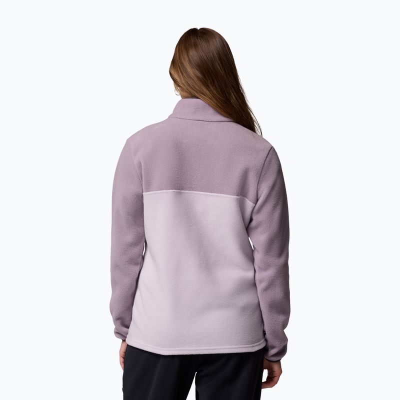 Women's sweatshirt Columbia Benton Springs 1/2 Snap lavender pearl/shale purple/shark 3
