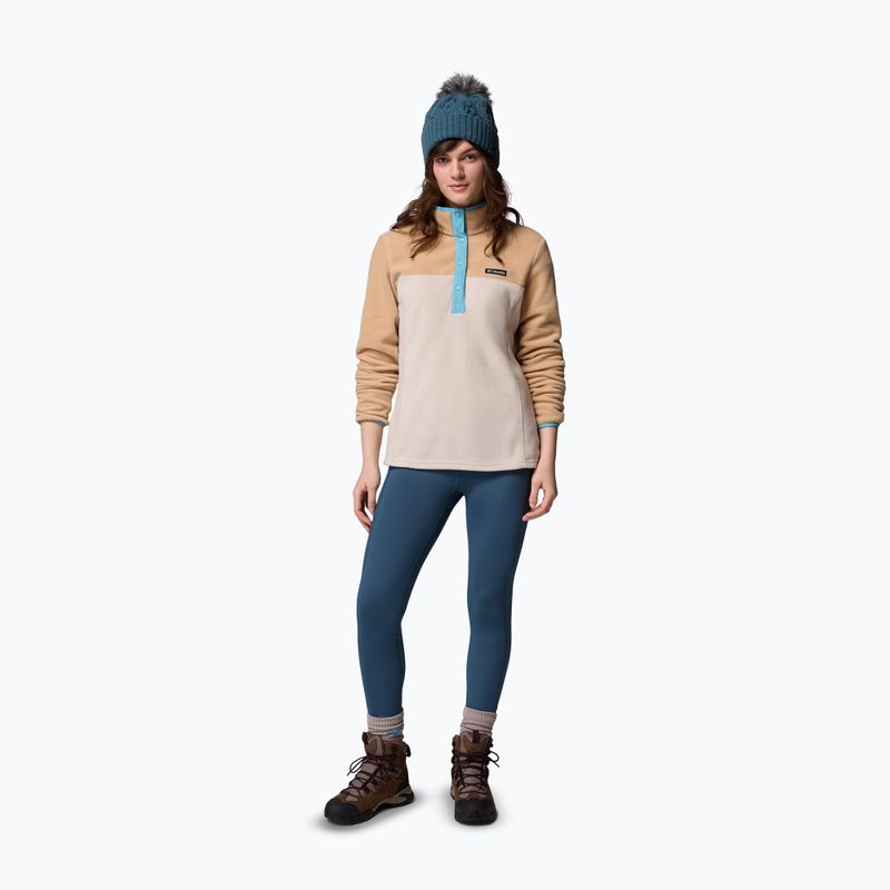 Women's sweatshirt Columbia Benton Springs 1/2 Snap dark stone/canoe/vintage blue 2