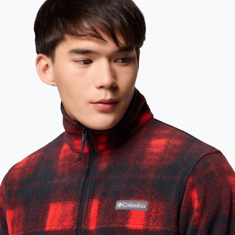 Men's sweatshirt Columbia Steens Mountain Printed sail red omblur 6