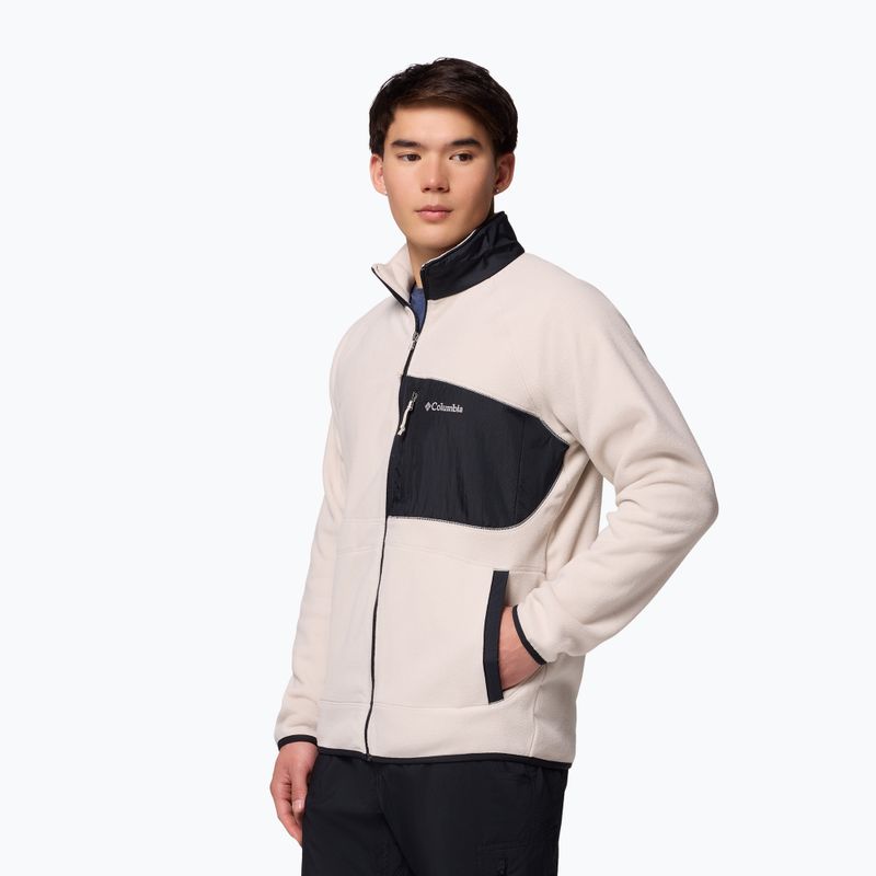 Men's fleece sweatshirt Columbia Fast Trek Overlay Full Zip dark stone/black 5