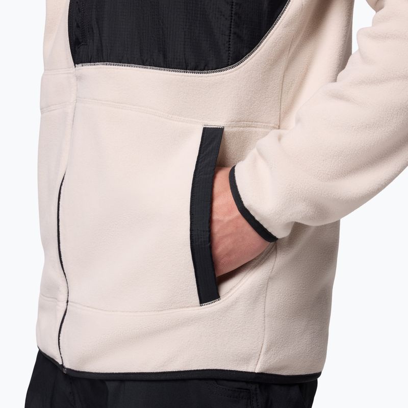 Men's fleece sweatshirt Columbia Fast Trek Overlay Full Zip dark stone/black 7