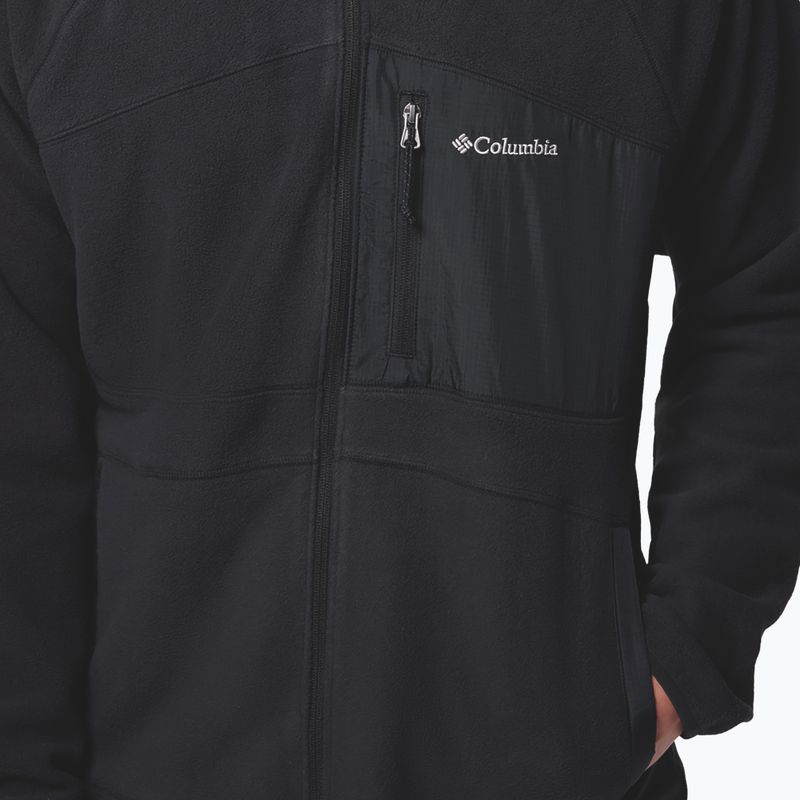 Men's fleece sweatshirt Columbia Fast Trek Overlay Full Zip black 7