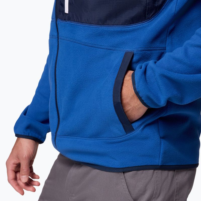 Men's fleece sweatshirt Columbia Fast Trek Overlay Full Zip mt blue/coll navy 7