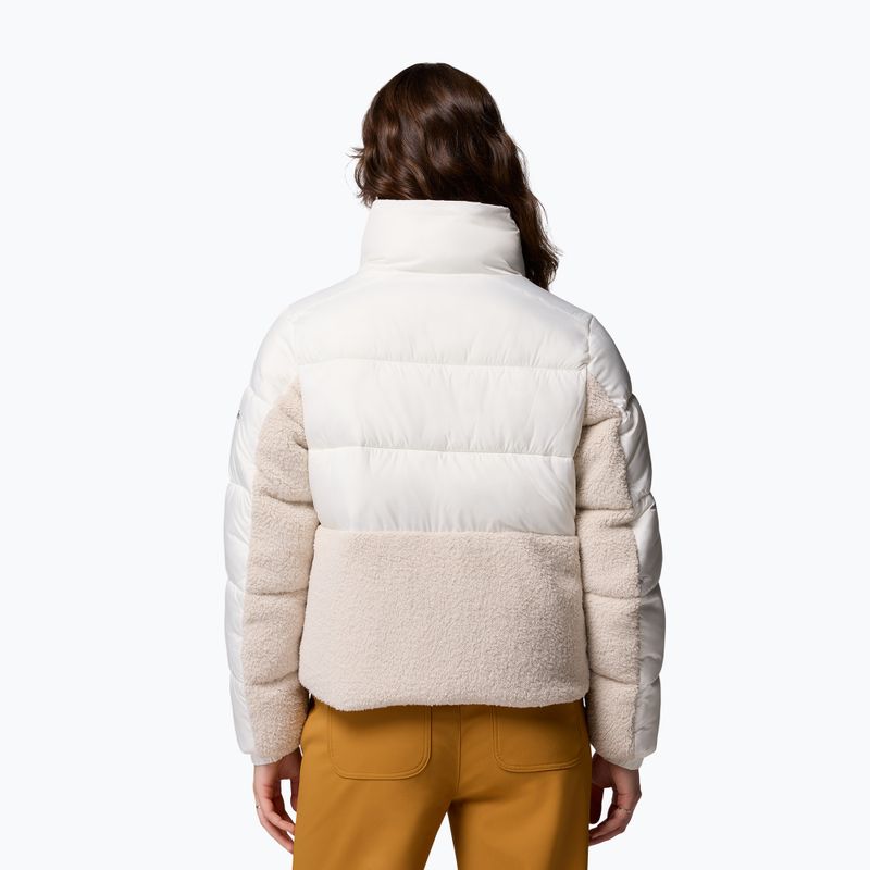 Women's hybrid jacket Columbia Leadbetter Point II Sherpa Hybrid sea salt/dark stone 3