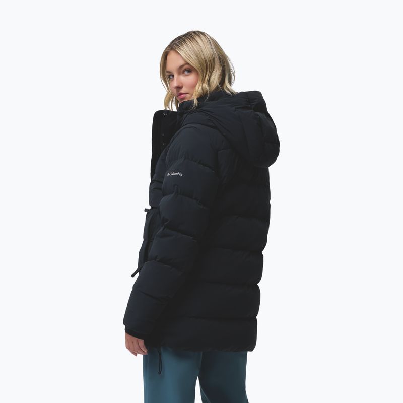 Women's down jacket Columbia Amaze Puff Mid Hooded black 5