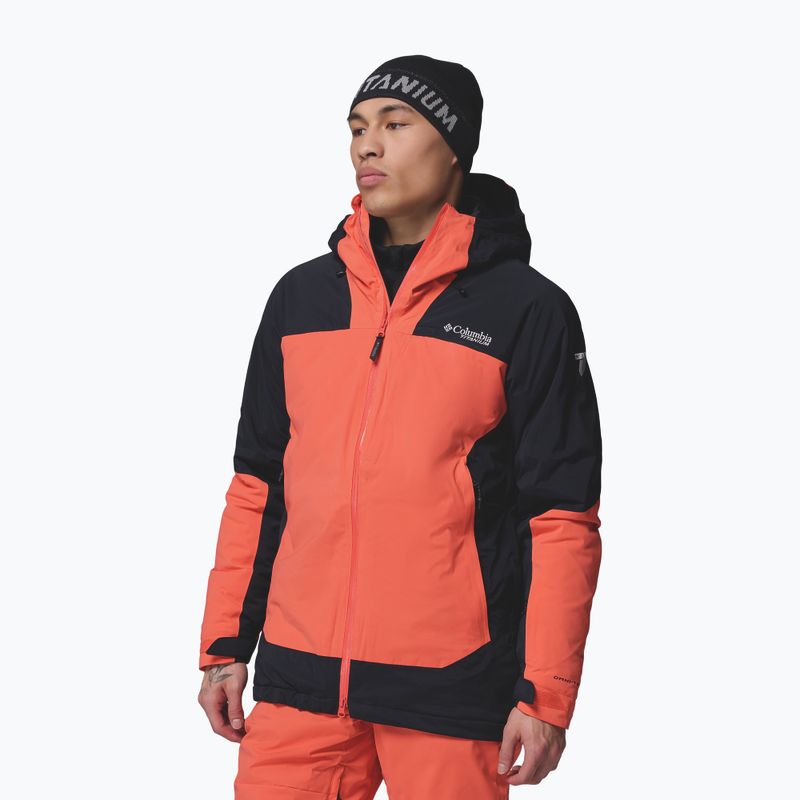 Men's ski jacket Columbia Cirque Bowl spice/spicy black/zing 4