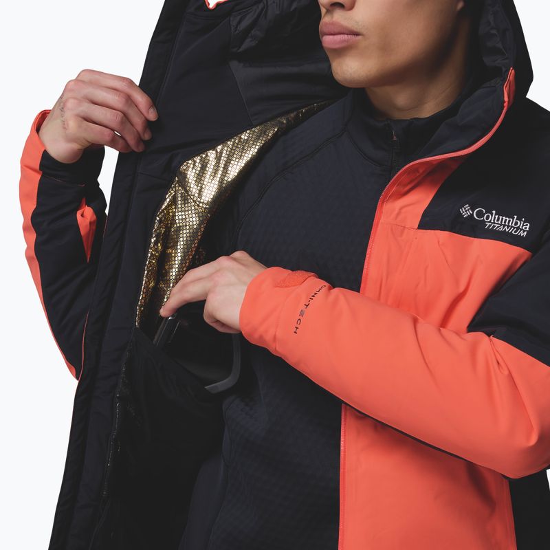 Men's ski jacket Columbia Cirque Bowl spice/spicy black/zing 13