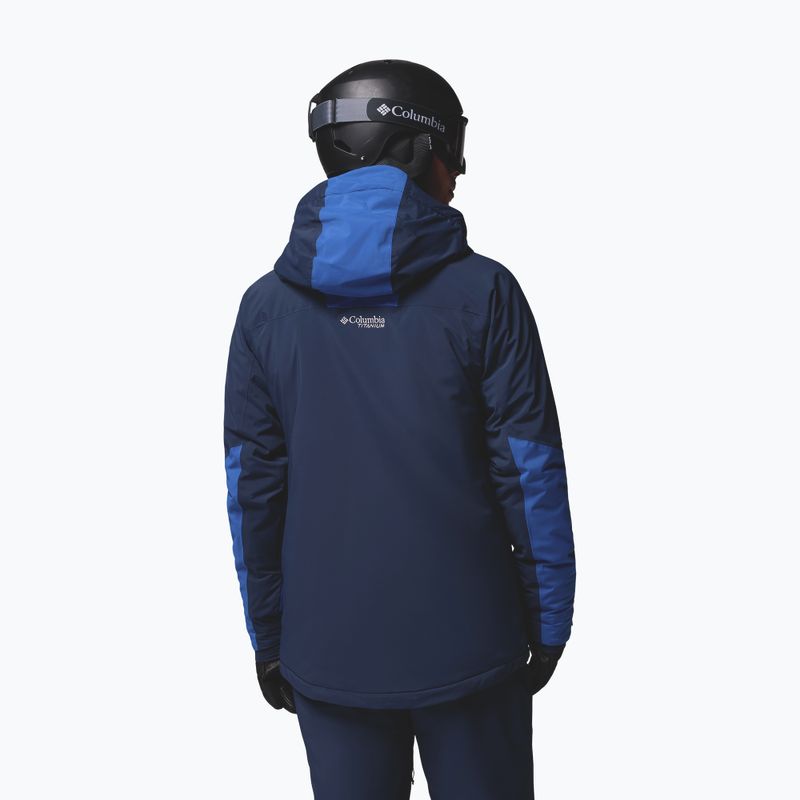 Men's ski jacket Columbia Cirque Bowl collegiate navy/mountain blue 3