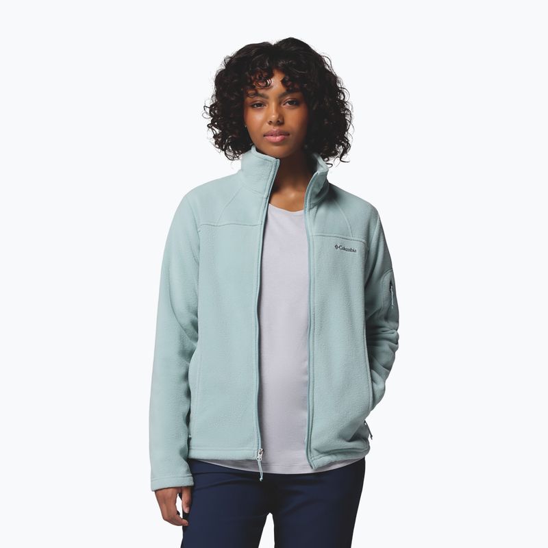 Women's fleece sweatshirt Columbia Fast Trek II crushed blue 4