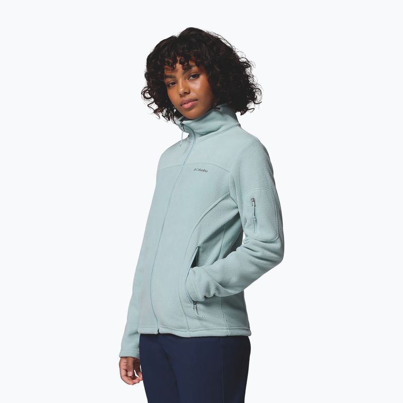 Women's fleece sweatshirt Columbia Fast Trek II crushed blue 5