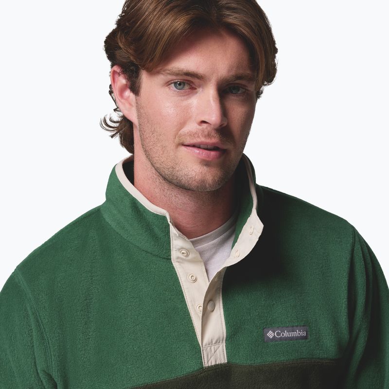 Men's sweatshirt Columbia Steens Mountain Half Snap II greenscape/rainforest 5