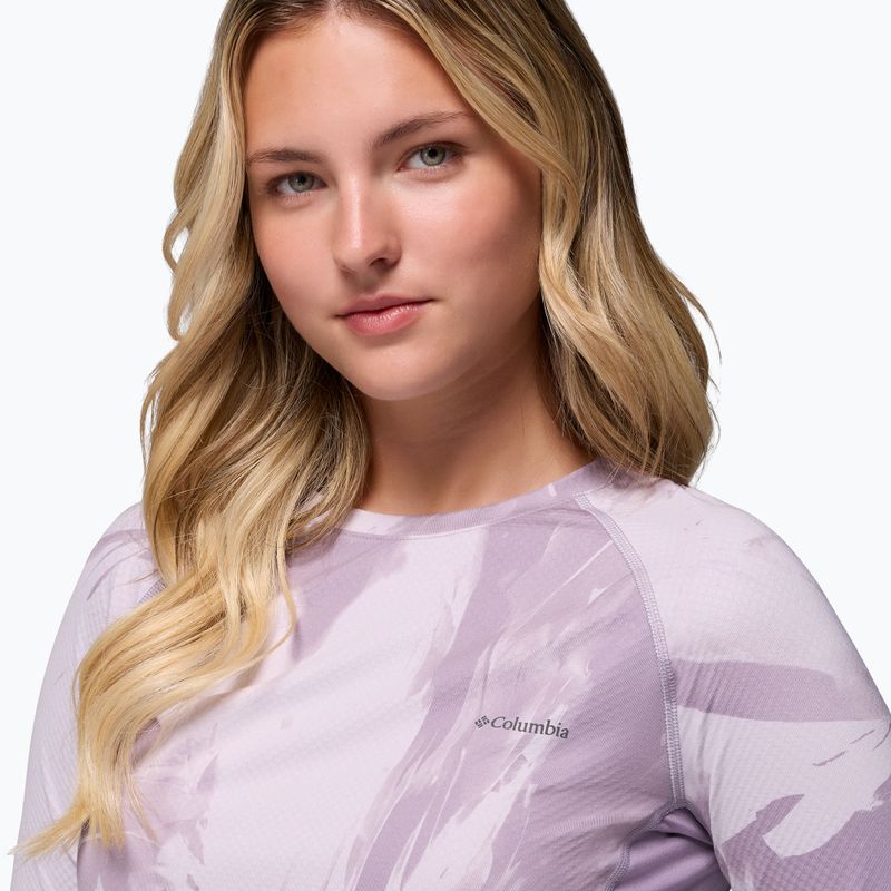 Women's thermal longsleeve Columbia Omni-Heat Infinity Knit shale purple snowflight tonal 5