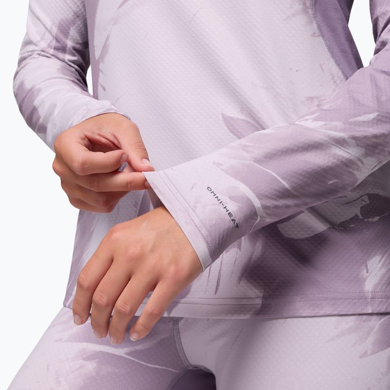 Women's thermal longsleeve Columbia Omni-Heat Infinity Knit shale purple snowflight tonal 6