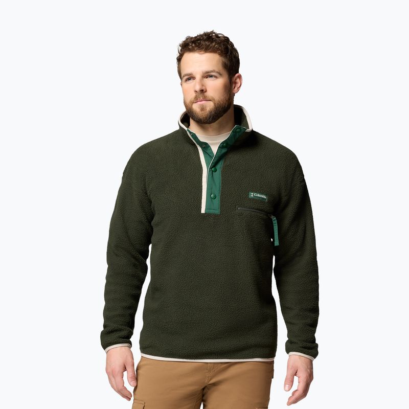 Men's fleece sweatshirt Columbia Helvetia II Half Snap Fleece greenspace