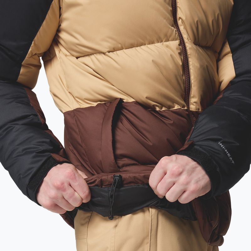 Men's ski jacket Columbia Slope Style black/canoe/tobacco 8