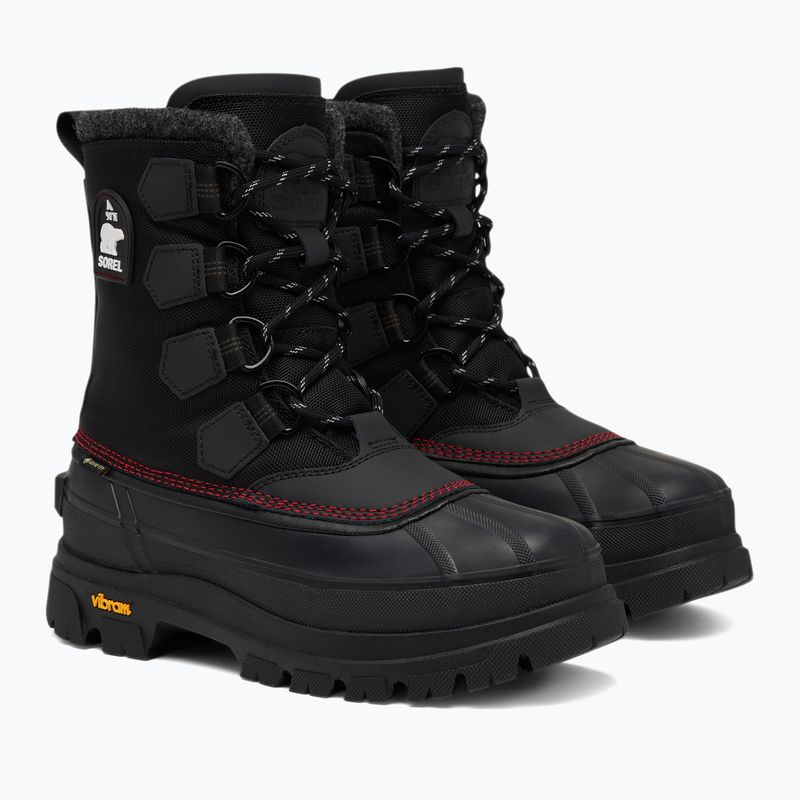 Men's snow boots Sorel Caribou Horizon black/bright 4