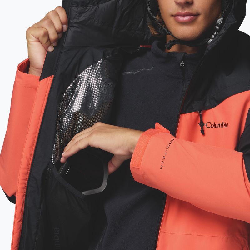 Men's ski jacket Columbia Iceberg Point II zing/black 10