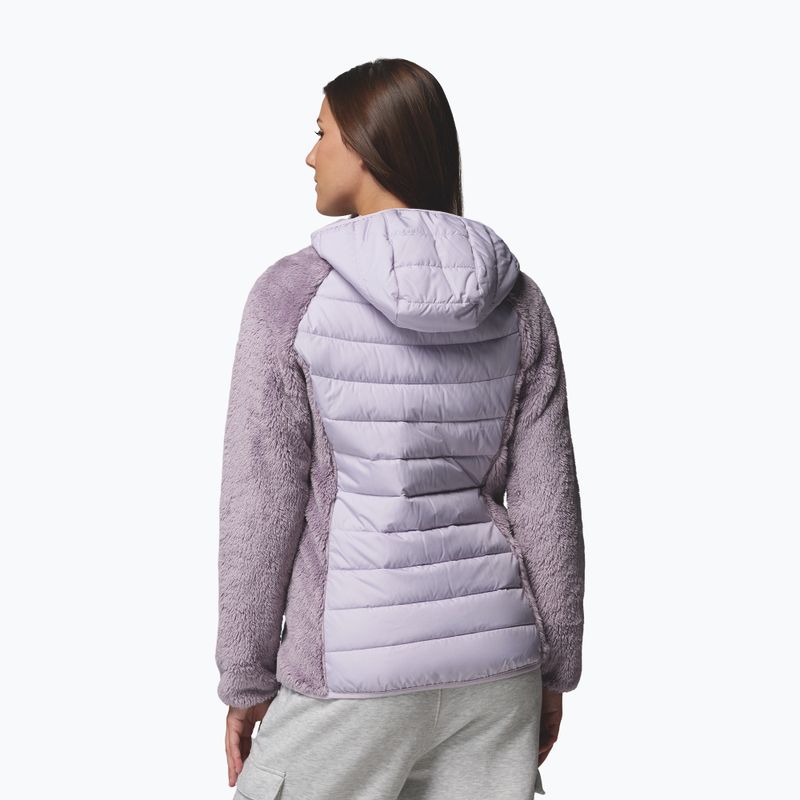 Women's insulated jacket Columbia Powder Lite II Sherpa Hybrid shale purple/lavender pearl 3