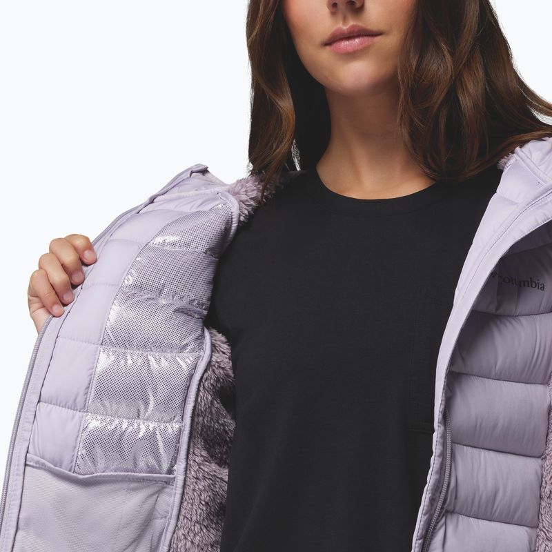 Women's Columbia Powder Lite II Sherpa Hybrid Jacket shale purple/lavender pearl 7