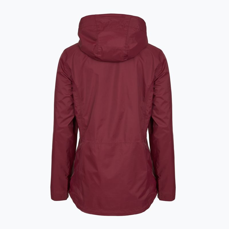 Women's rain jacket Columbia Pouring Adventure III rich wine 12