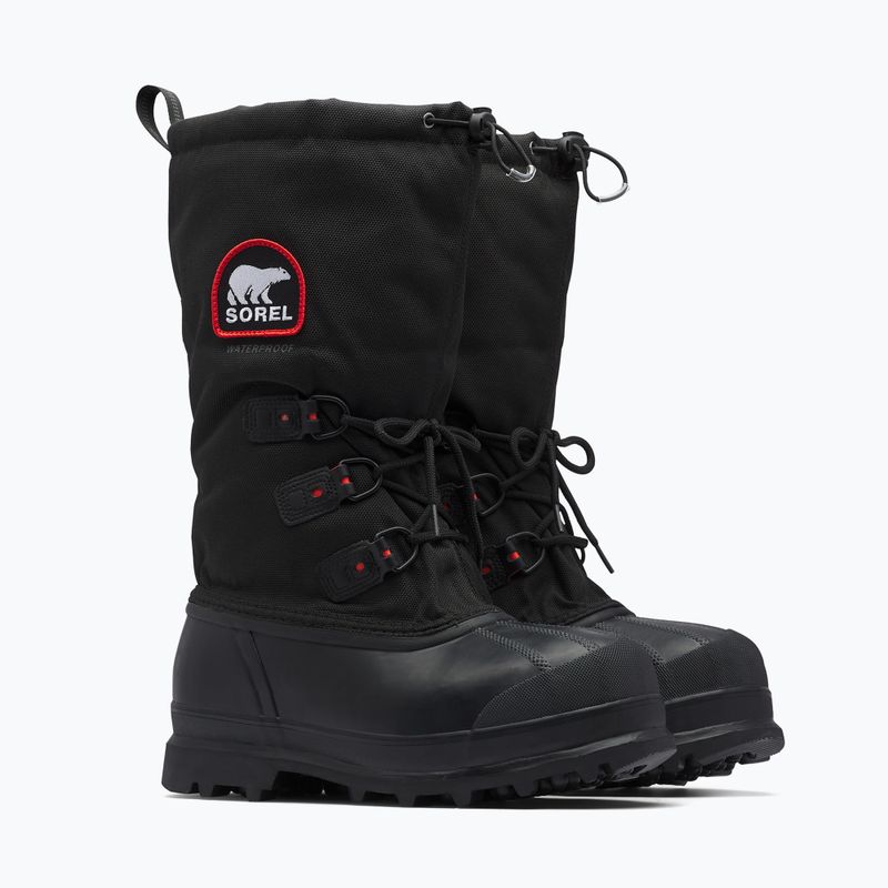 Men's snow boots Sorel Glacier XT black/red quar 4