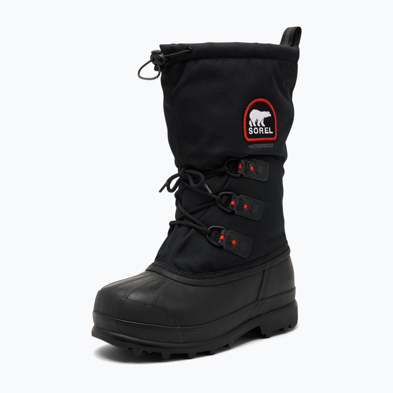 Women's snow boots Sorel Glacier XT black/red quar 2