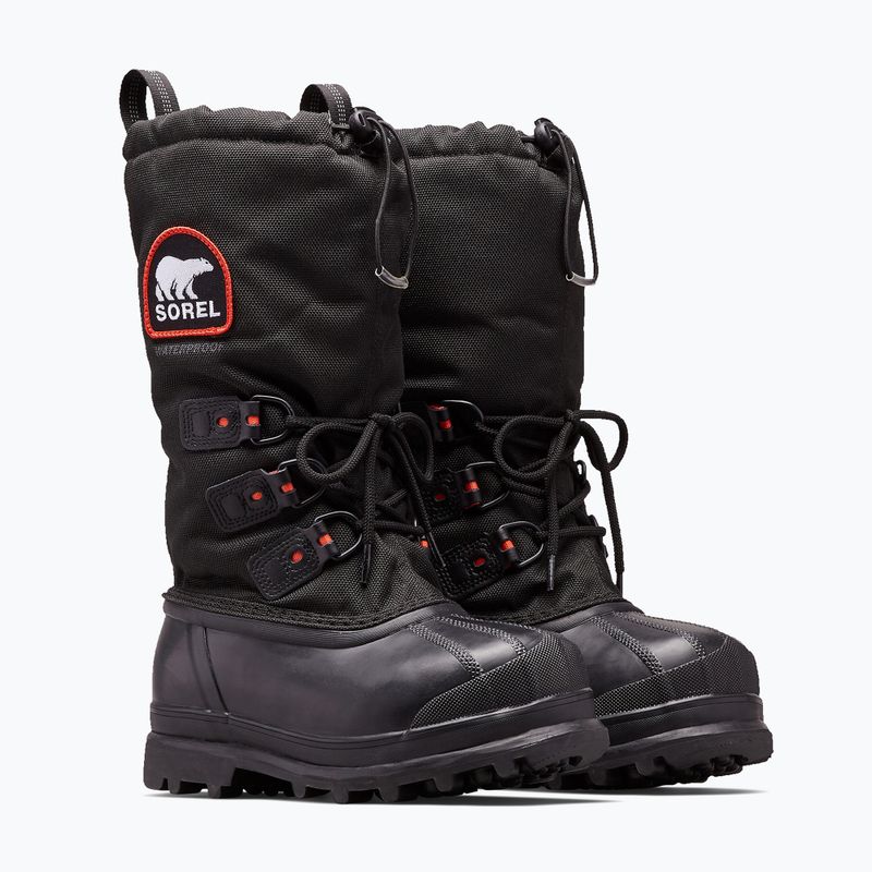 Women's snow boots Sorel Glacier XT black/red quar 4