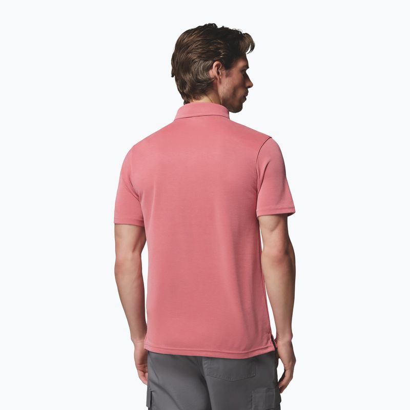 Men's T-shirt Columbia Nelson Point Polo washed red 3