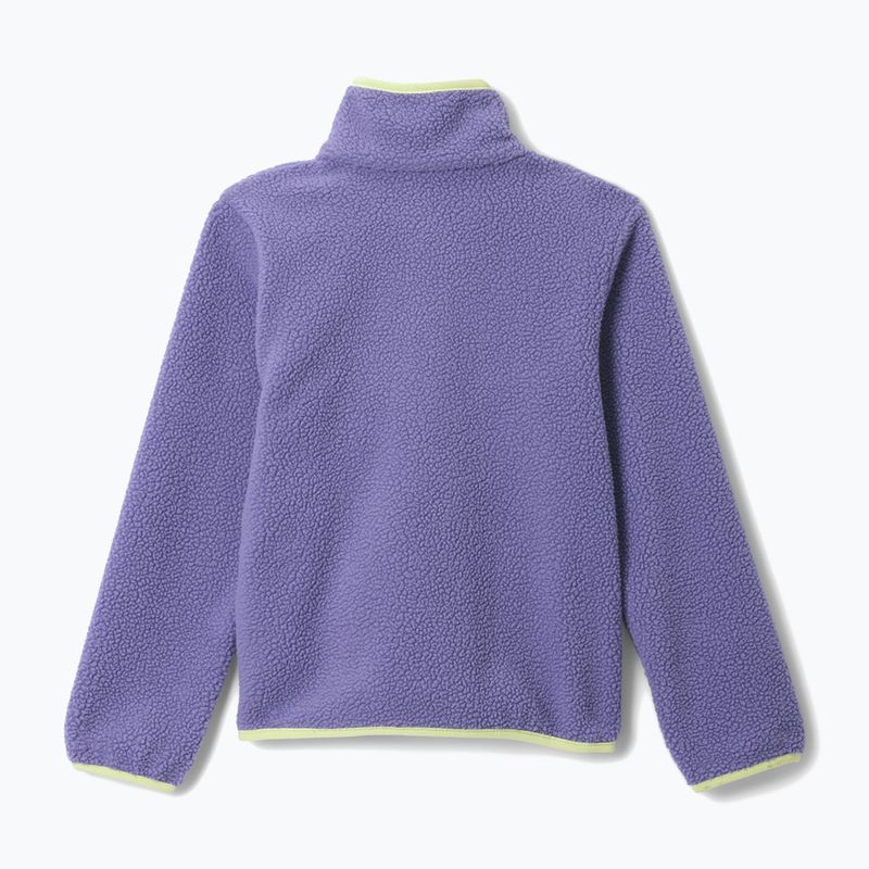Children's fleece sweatshirt Columbia Halvetia II Half Snap Fleece stormwatch/lavender pearl 2