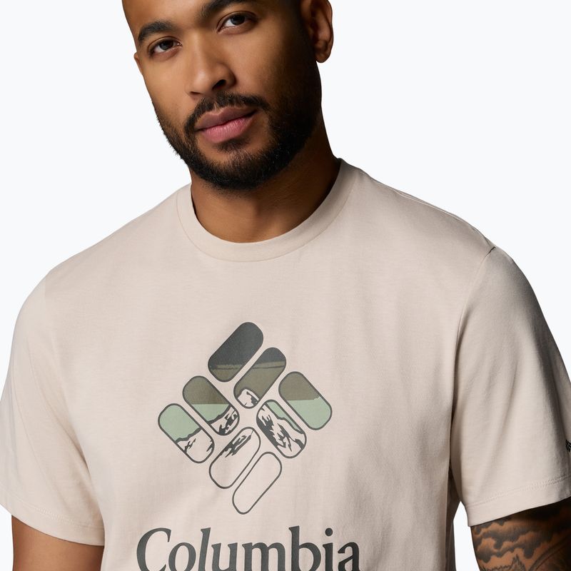 Men's T-shirt Columbia CSC Seasonal Graphic dark stone/heavenly stacked gem 5