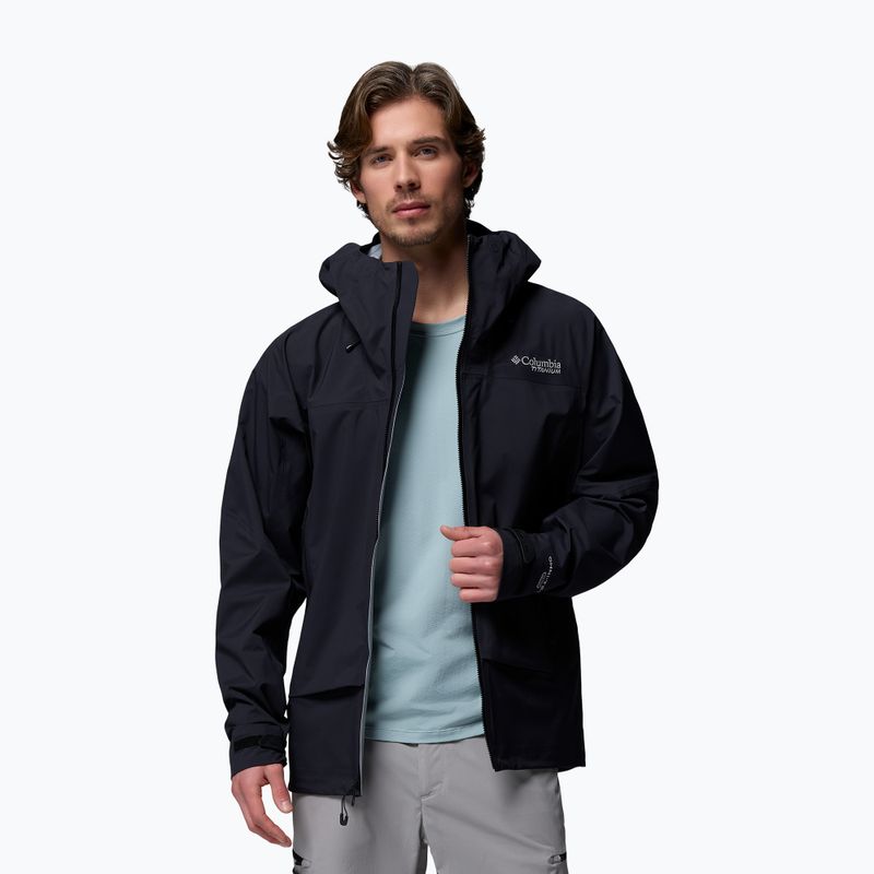 Men's softshell jacket Columbia Saudan Pro 3L black 5