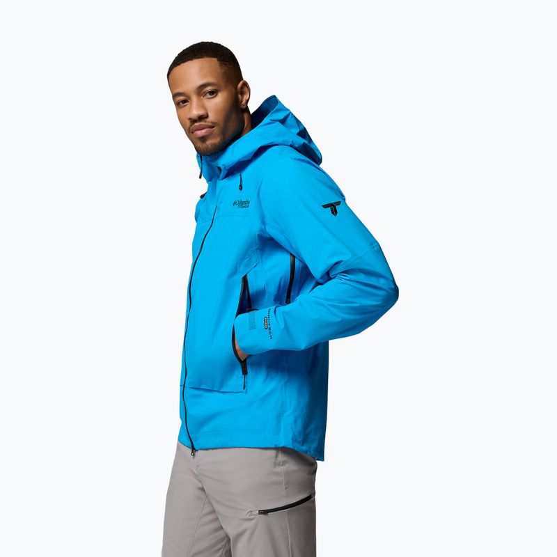 Men's softshell jacket Columbia Saudan Pro 3L compass blue 4