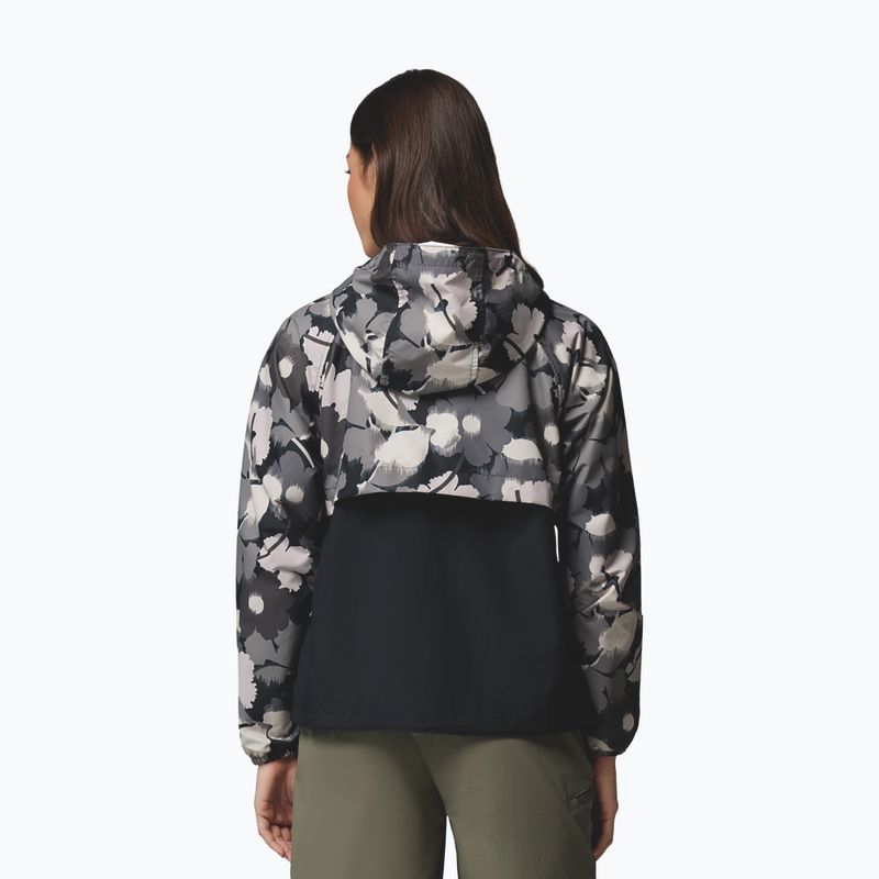 Women's wind jacket Columbia Spire Valley Printed Windbreaker black ikatbloom print/black 3