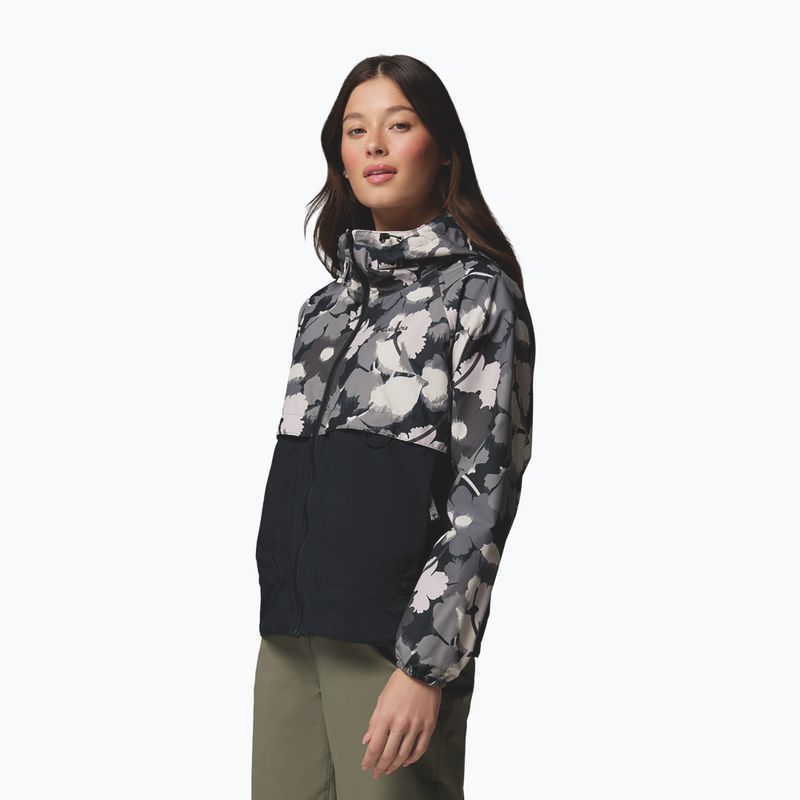 Women's wind jacket Columbia Spire Valley Printed Windbreaker black ikatbloom print/black 4