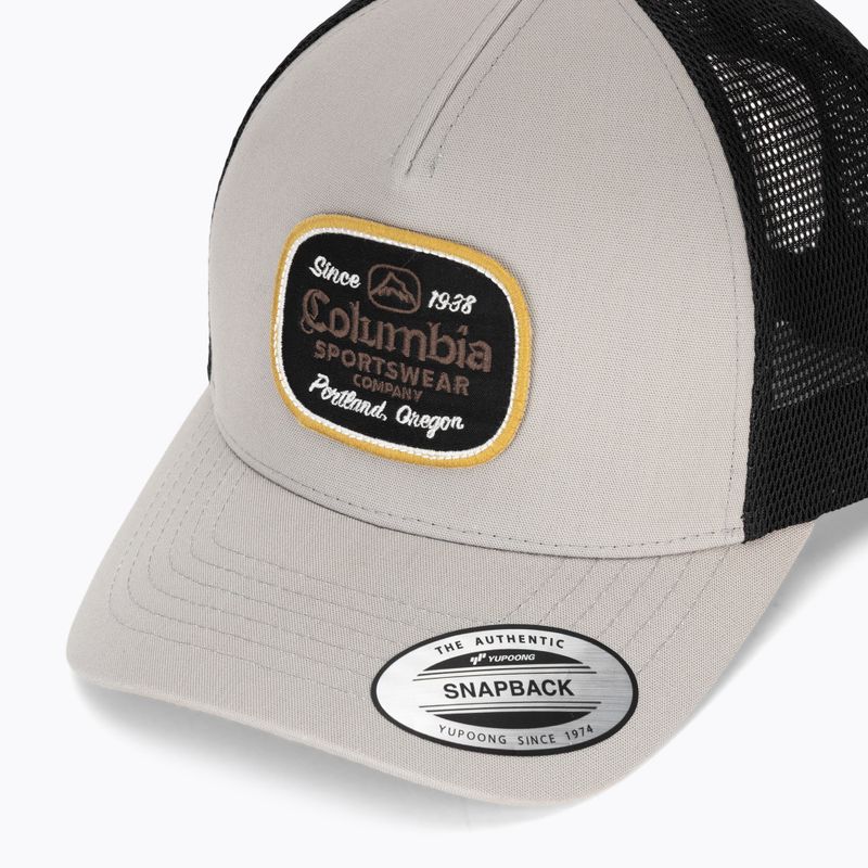 Baseball cap Columbia Road Ready Snap Back flint grey/beer label 3